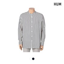 [HUM]남) 헨리넥 프린트 스트라이프셔츠(FHNECSL114M)