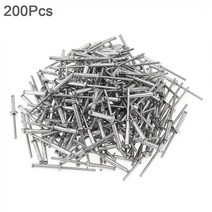 타정총 타카 200pcs M3.2x17mm 알루미늄 리벳 건 코어 당기는 팅 브레이크 맨드릴 네일 버섯 머리와 광택, 한개옵션0
