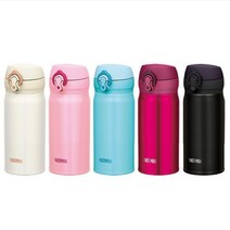 THERMOS 써모스 진공단열 휴대용 텀블러 350ml, 블랙(ALB)
