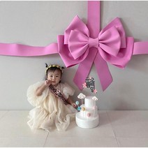 (완제품 12시주문시 당일출고)3단 대형리본 발렌타인데이 대왕리본 왕리본 가게 인테리어 장식 졸업식 입학식, 핑크, 대