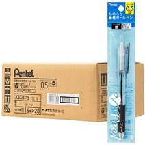 페테르유성 볼펜 필 0.5mm XBXB115T-A 클리어 100개, 상품명참조, 1개