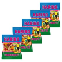 하리보 트로피 프루티 200g 5팩 하리보젤리대용량 하리보젤리추천 탕비실간식 곰돌이젤리 아이간식 어린이간식 간식젤리 젤리추천 대용량젤리 코스트코젤리 군인생일선물 군대간식 군인진급선물 HARIBO Tropifrutti 200g, 5개