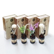 태국 푸타완 천연아로마 무알콜 디퓨저 랜덤4개SET 1+1+1+1 메세지토퍼 방향제 선물/답례, 랜덤4SET