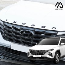 (모스트픽) 투싼 NX4 튜닝 투톤 레터링 아크릴 엠블럼 이니셜 로고 엠블렘 드레스업 용품 악세사리, (모픽) 프론트 엠블럼 1p - 블랙