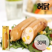 허닭 닭가슴살소세지 후랑크 옥수수콘 70g 30팩