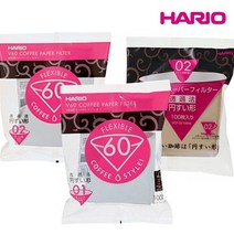하리오 핸드 드립 세트 필터 100매, 하리오 필터 1-4인용 화이트 100매