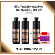 시즌2 꾸띄르 프로페셔널 슈퍼 컬러체인지 멋내기갈색(실크브라운) 180ml + 헤어팩 조혜련 연예인샴푸 염색샴푸, 시즌2 멋내기갈색(실크브라운)3개 + 헤어팩3개