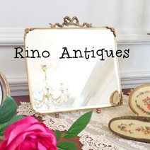 리노앤틱 엔틱 인테리어 고급 브론즈 화장 데코 탁상 거울 탁상거울, 엔틱탁상거울