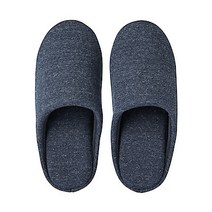 무인양품 MUJI 자투리 솜 저지 인솔 슬리퍼 JKAA3A1A, 멜란지 네이비, 1개