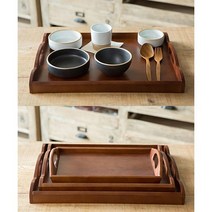 옻칠 트레이 쟁반 3size, 중