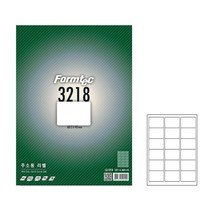 주소라벨지 18칸 LQ-3218 20매 라벨스티커 청첩장라벨, 단품