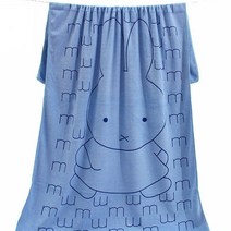 대형 극세사 래빗 비치타올, A-빅래빗 블루, 1개