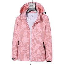 바람막이 커플 야외 단층 밀리터리 프린팅 야영 등산 승마조끼, T03-여성핑크, C05-3XL