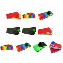 바람자루 윈드삭 풍향기 1 pc 델타 연 튜브 테일 레인보우 테일 야외 윈드 sock 커넥터 후크 이지 링크 앰프 립스톱 싱글 스트링 카이트 액세서리, e-10m 꼬리