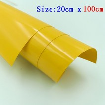 인테리어필름 20cm x 100cm PU 열전달 비닐 다리미 HTV 티셔츠 직물 크리컷 필름 열 프레스, 7.8in x 39in, 18 YELLOW