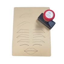 CMCOSMETIC 반영구 스탬프 고무판 연습용 도장 눈썹 입술 아이라이너, 아이라인(좌), 1개