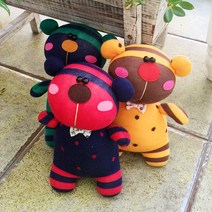 샤이니베어 양말인형 교구 펠트diy, 레드