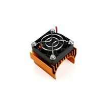 RC모터마운트 모터 추천540 3650 내경 36mm 모터 방열판 커버 냉각 팬 포함 RC 부품 HSP 용 브러시리스 알, 04 Single fan Yellow