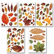 가을만들기 나뭇잎스티커 이지피아 이지피아200827등록 단풍잎스티커나뭇잎 스티커 5매