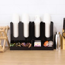 사무실 탕비실 커피보관 종이컵 디스펜서 실용적인 홈까페 레스토랑 냅킨홀더