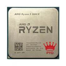 라이젠 2200gAMDRyzen 5 2600X R5 3.6 GHz 6 코어 12 스레드 CPU 프로세서 YD260XBCM6IAF 소켓 AM4 라이젠, 한개옵션0