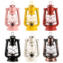 소소일상 감성 캠핑 충전식 LED 랜턴 조명 빈티지 레트로 앤틱, 빈티지랜턴/ 레드