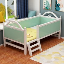 yingerchuangS9 아기침대 명품 아기침대 범퍼침대 원목 아기침대, S6-Four-sided 소프트 백 매트리스 사다리, S6-180 * 60*40