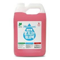 3브라더스 향기나는 사계절 에탄올 워셔액 4L 대용량 식물성 에탄올, 핑크로즈 4L x 1개