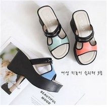 오노마 ONM 통굽 키높이 골드장식 사무실 캐주얼 하이굽 여성 (8180592)