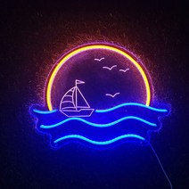 지아이비 LED 네온플렉스 아크릴 무드등 네온사인, 14.비치