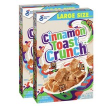 General Mills 제너럴 밀스 시나몬 토스트 크런치 시리얼 27oz(765g) 2개 Cinnamon Toast Crunch Cereal with Whole Grain, 765g