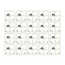 1+1 타일카페트용 테이프 20장/시공용 양면테잎 들뜸방지, 5개(1+1 X)