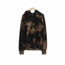 챔피언 블랙 물감면혼방 후드티 남자 1341