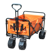 접이식 캠핑 웨건 광폭 타이어 카트 케리어 손수레, 레이크 블루