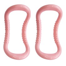 킵핏스포츠 종아리 마사지에 좋은 하드형 소프트형 돌기형 멀티 요가링 젠링 종아리링 스트레칭링, 돌기형_핑크 2p (종아리둘래37cm까지)