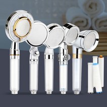 이물질제거 녹물제거 샤워헤드 필터샤워기 욕실수압 교체필터 잔류 염소 미세플라스틱 중금속 불순물 정수 고압 미세차단필터 미세공 살수판 수압상승 절수효과 수압조절 샤워기 간편교체, 프라임필터맛사지헤드