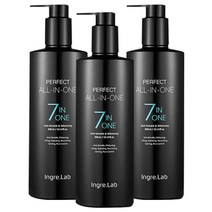 [TV홈쇼핑정품 인포벨]대용량! 퍼펙트 올인원 300ml 세트 남성 스킨 로션 에센스 인그리랩 포맨 미백, 3병