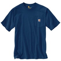 칼하트포켓반팔티 Carhartt K87 워크웨어 티셔츠 다크코발트블루헤더