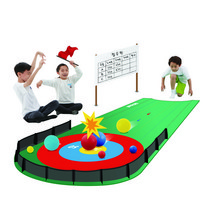아이소파 뉴스포츠 게임 유아 체육 교구 컬링 매트볼 세트 (ID-CM78), 화이트, 레드