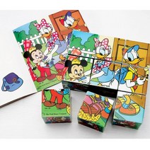 디즈니 큐브퍼즐/유아퍼즐/치매예방/미키마우스 즐거운 하이킹/ 퍼즐, 1개, 9개