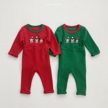 크리스마스룩 겨울 캐릭터 실내복 백일 6개월 돌 아기 내복 디즈니