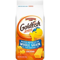 페퍼리지팜 Goldfish Baked Snack Crackers Cheddar Chees, 통곡물로구운페퍼리지농장금붕어체다크래커66온스가