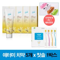 애터미 프로폴리스 치약 200g 5개+칫솔 1박스(치약짜개 랜덤증정), 1세트