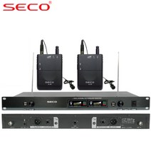 세코(SECO) DX-3300RBL 2CH VHF 무선 벨트팩 핀마이크 시스템 200Mhz 듀얼 충전기 별매! 바디팩 핸드 타입변경 가능 국산! 핀 헤드셋마이크 별매!, 벨트팩(핀마이크)