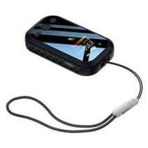 가스 일산화탄소 감지기 다기능 CO2 계량기 디지털 온도 습도 테스터 센서 공 모니터 1.9in 3in 1, Black