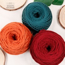 마크라메 재료 푼사 7컬러 120합 80yd 마크라메실, 머스타드