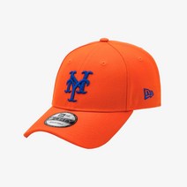 [국내정식매장] 뉴에라 모자 남녀공용 MLB 베이직 뉴욕 메츠 볼캡 러쉬 오렌지 13549181