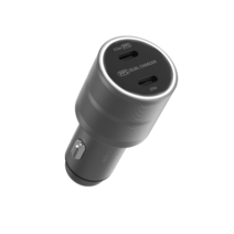 85W USB PD PPS 듀얼 차량용 초고속충전기 CP420, 차량용초고속충전기-CP420그레이