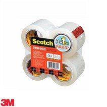 스카치 포장테이프 투명 박스테이프 리필4롤 강력접착 회사 테이핑