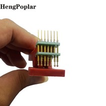 2.54mm 간격 테스트 스탠드 PCB 클립 클램프 고정 장치 프로브 포고 핀 다운로드 프로그램 번 3P 4P 5P 6P 7P 8P 9P 10P, [14] 8P double